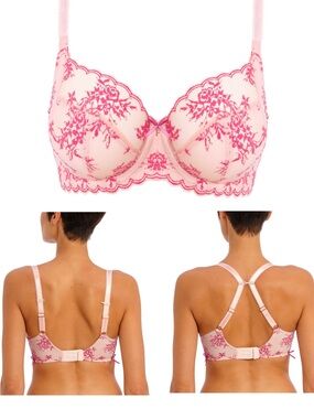 Freya Offbeat Decadence Side Support Underwire Bra US38N/UK38JJ